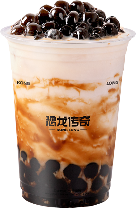 恐龙传奇熔岩珍珠牛乳茶